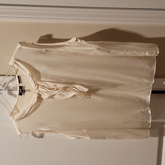 Talbots Tops - Talbots cream sleeveless silk blouse